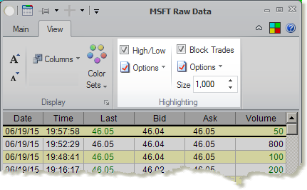 Raw Data - highlight