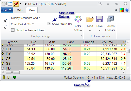 Portfolio - timeframe