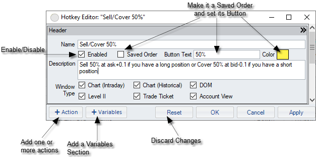 Hotkey Editor Header