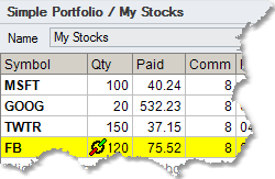 Port Edit - Table