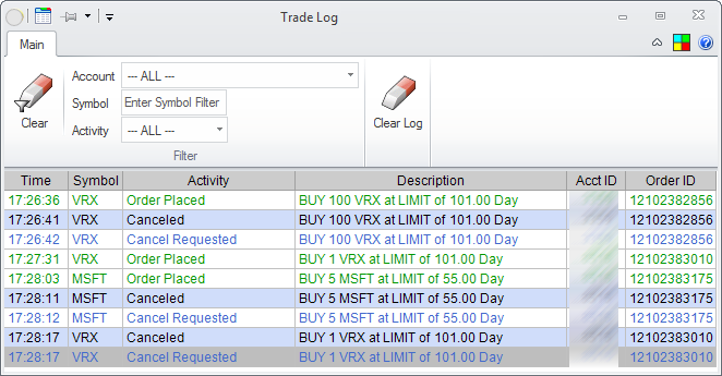 Trade Log