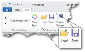 Port Window - layouts view