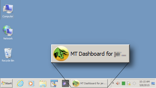 Dashboard - taskbar