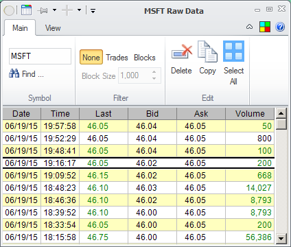 Raw Data - main