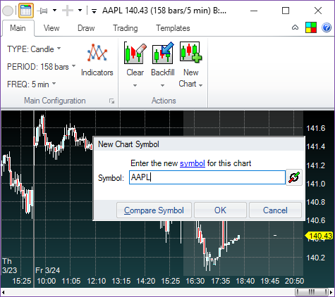 chart - change symbol