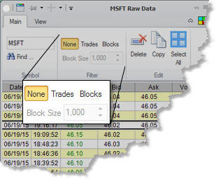 Raw Data - filter