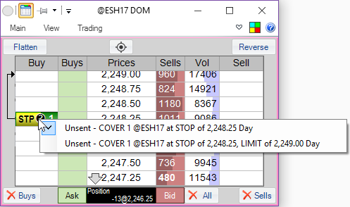 DOM - overlapping capsule menu